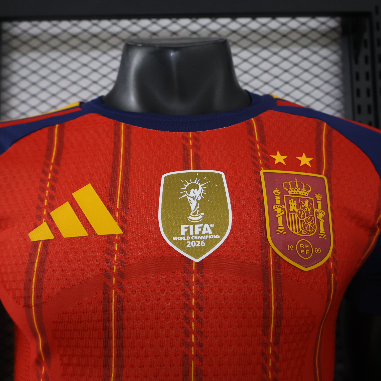 Spain Home Champion Jersey Player Version World Cup 2026 - 2 Stars