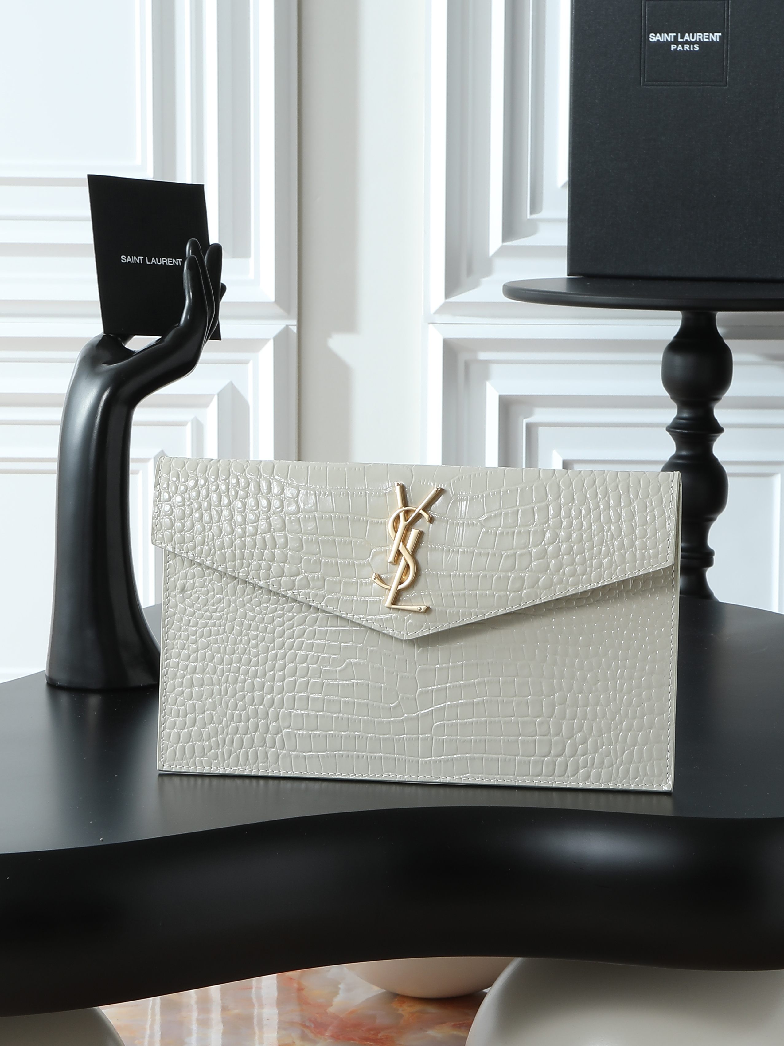 YSL Cassandre Envelope Clutch