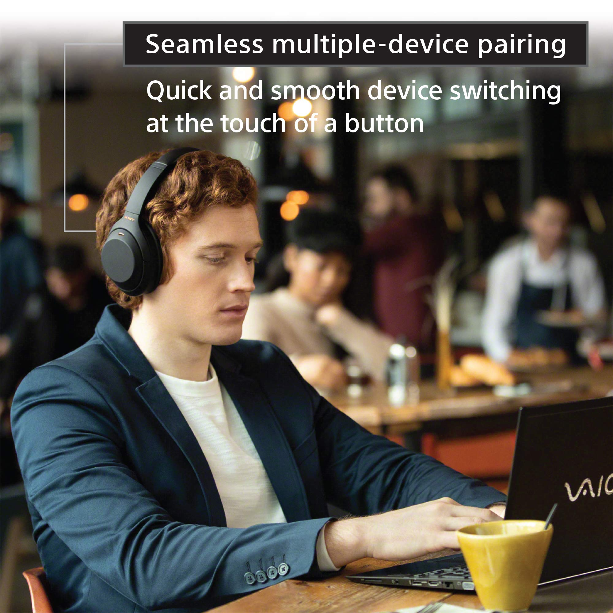 WH-1000XM4 Wireless Noise Canceling Overhead Headphones with Mic