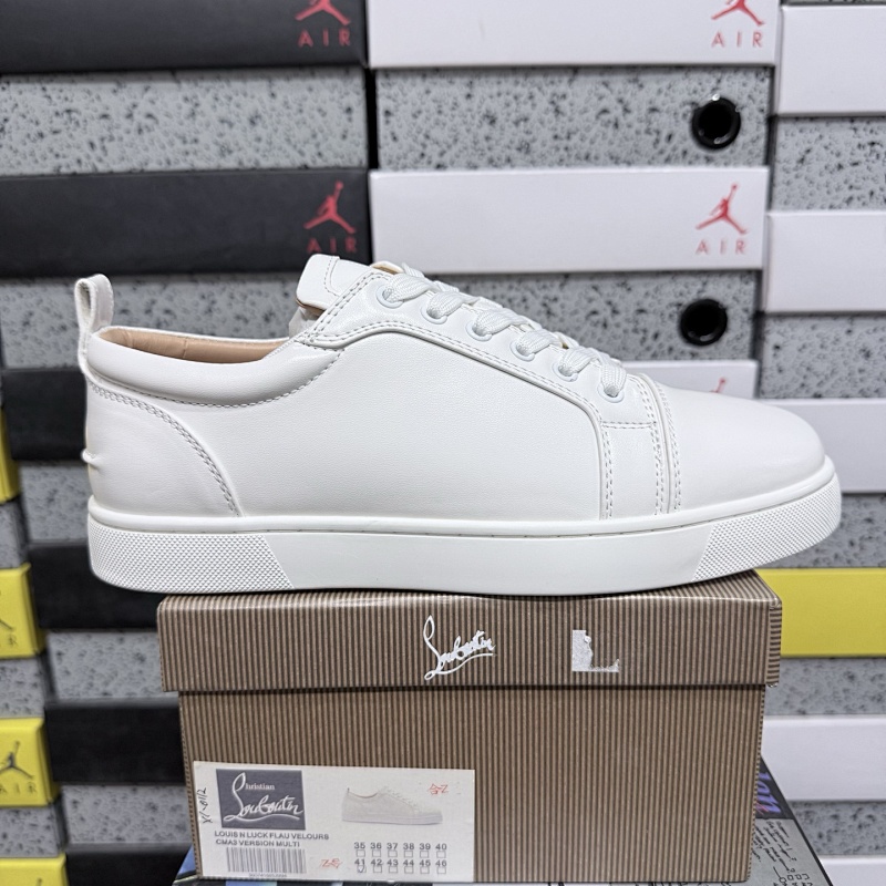 Christian Louboutin Sneaker White Patent Leather