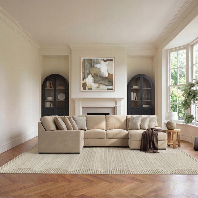 Larce 4-Piece Next-Gen Nuvella™ Performance Fabric Sectional with Chaise