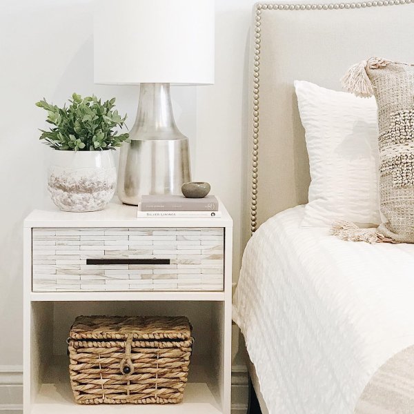 Wood Tiled Nightstand (20