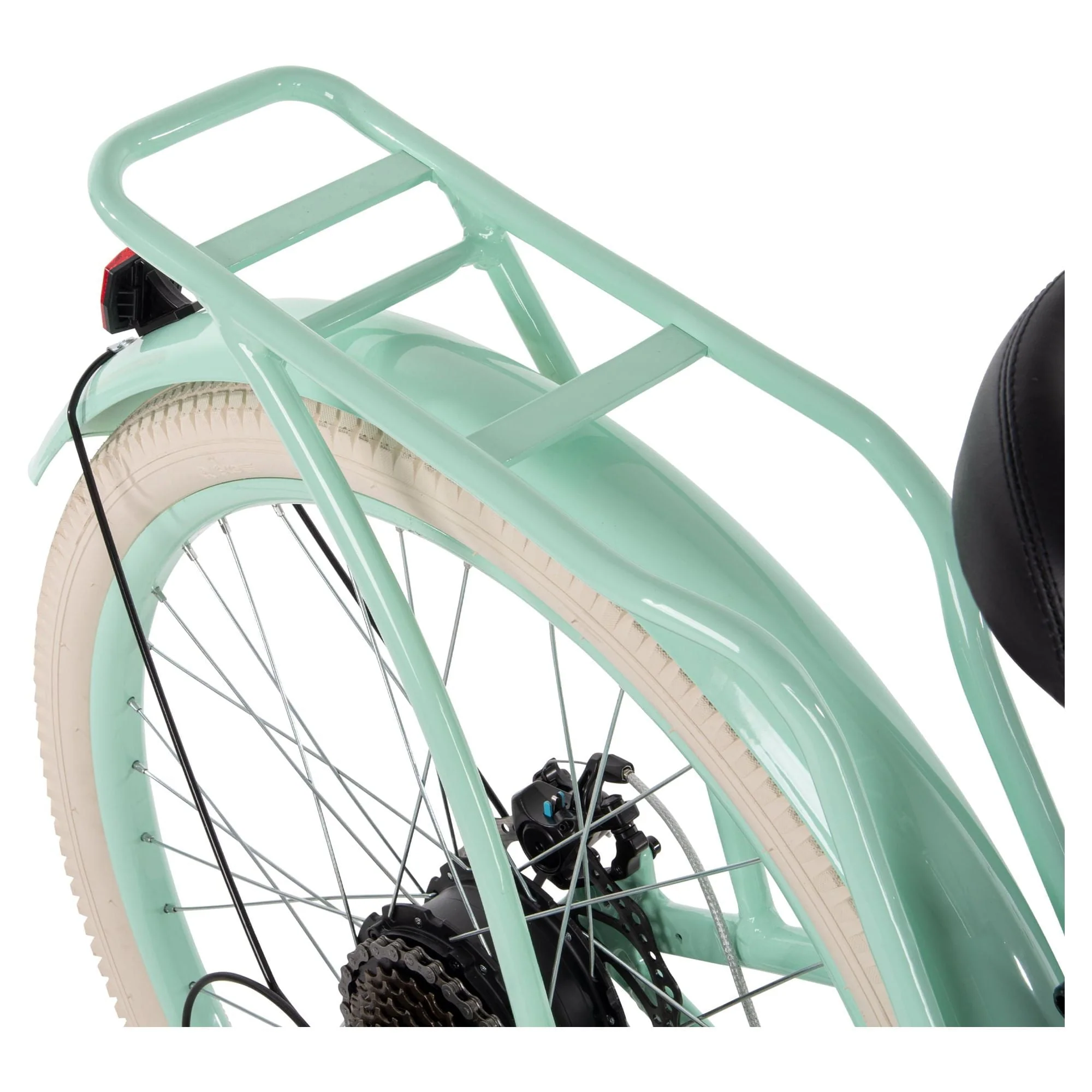 Huffy Nel Lusso 26in Electric Cruiser Bike, 350W, Mint Green