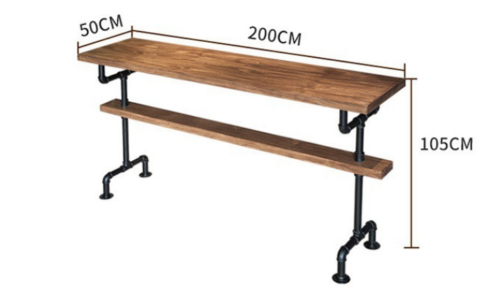 Table Rock Plate Bar Table Light Luxury Long High Home Chair