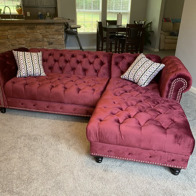 Lora 2 - Piece Upholstered Chaise Sectional