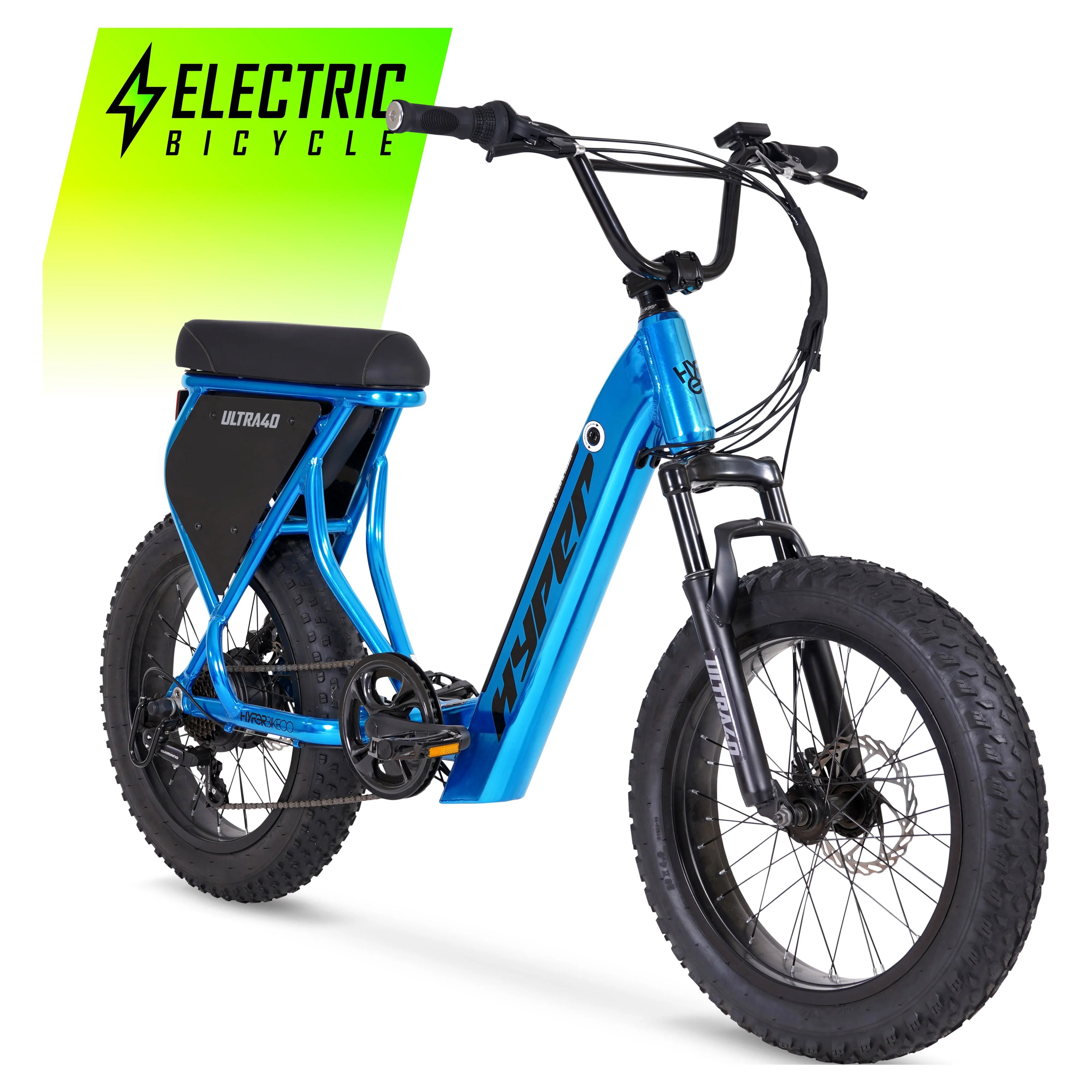 Hyper Ultra 40 20in Electric Bike, 250W, Matte Black