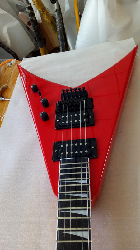 Factory Red profiled 6-string electric guitar High quality
