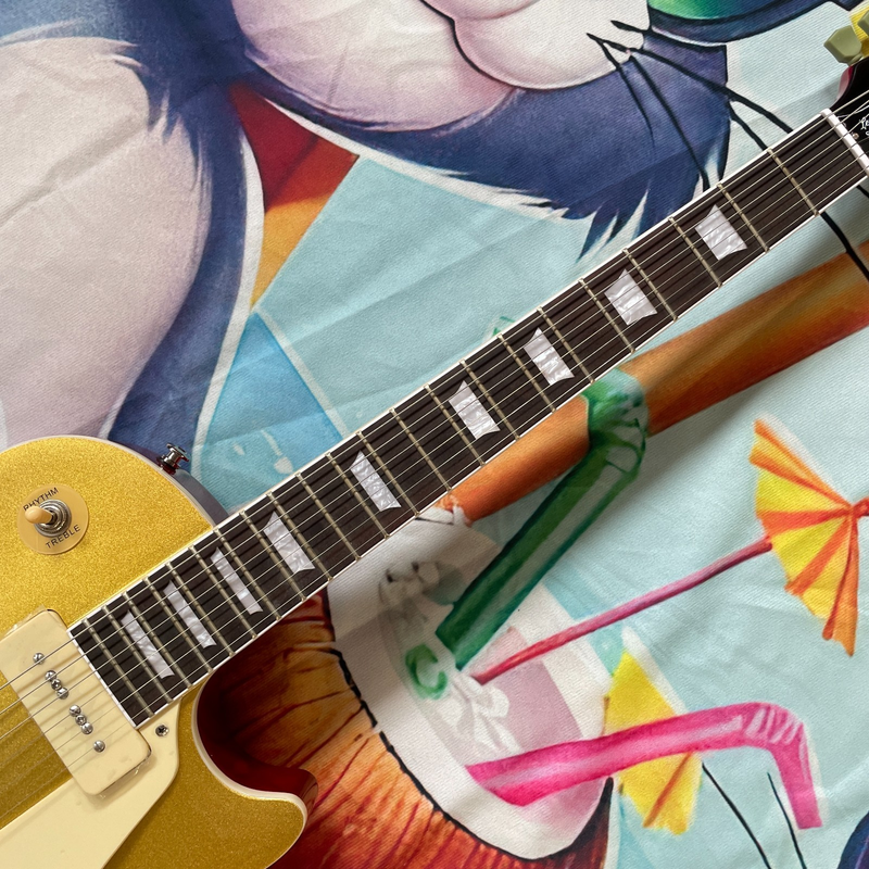 LP Electric Guitar Gold Top Solid Mahogany Body Rosewood Fingerboard