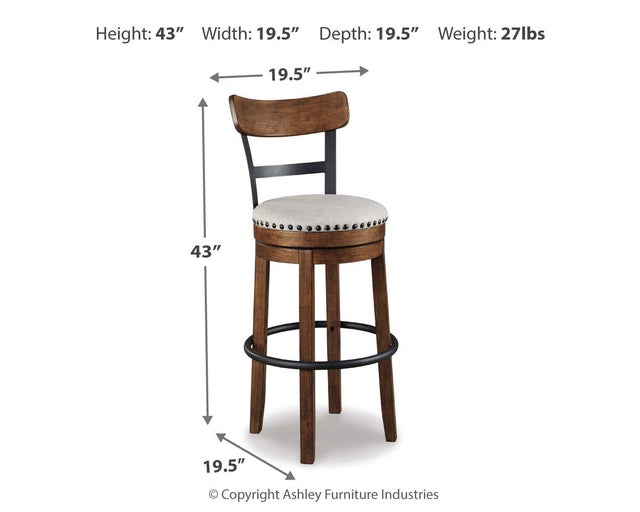 Valebeck / Pinnadel / Caitbrook Swivel Bar Stool