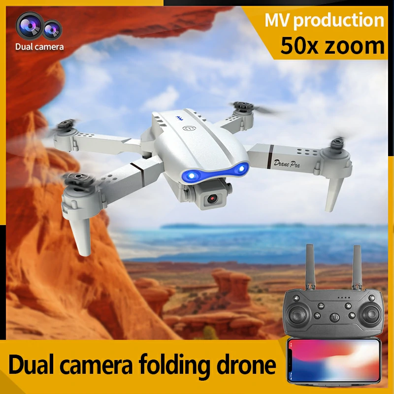 E99 Pro Dual Camera 4K GPS Drone | Foldable Smart Quadcopter with Obstacle Avoidance & 30-Min Flight Time