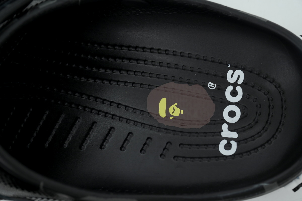 A Bathing Ape BAPE x Crocs Classic Clog ABC Camo Black