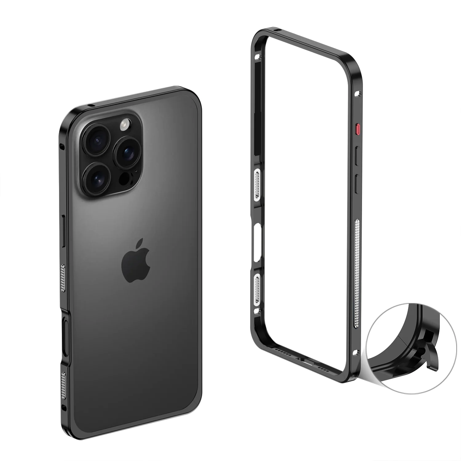 iPhone 16 Pro Max Protective Case Shockproof - back view