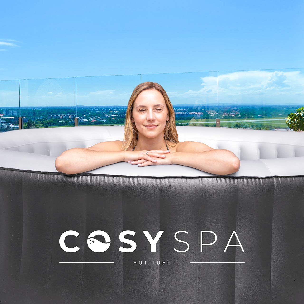Inflatable Hot Tub Spa – Bubble Hot Tub | 2-6 Person Capacity
