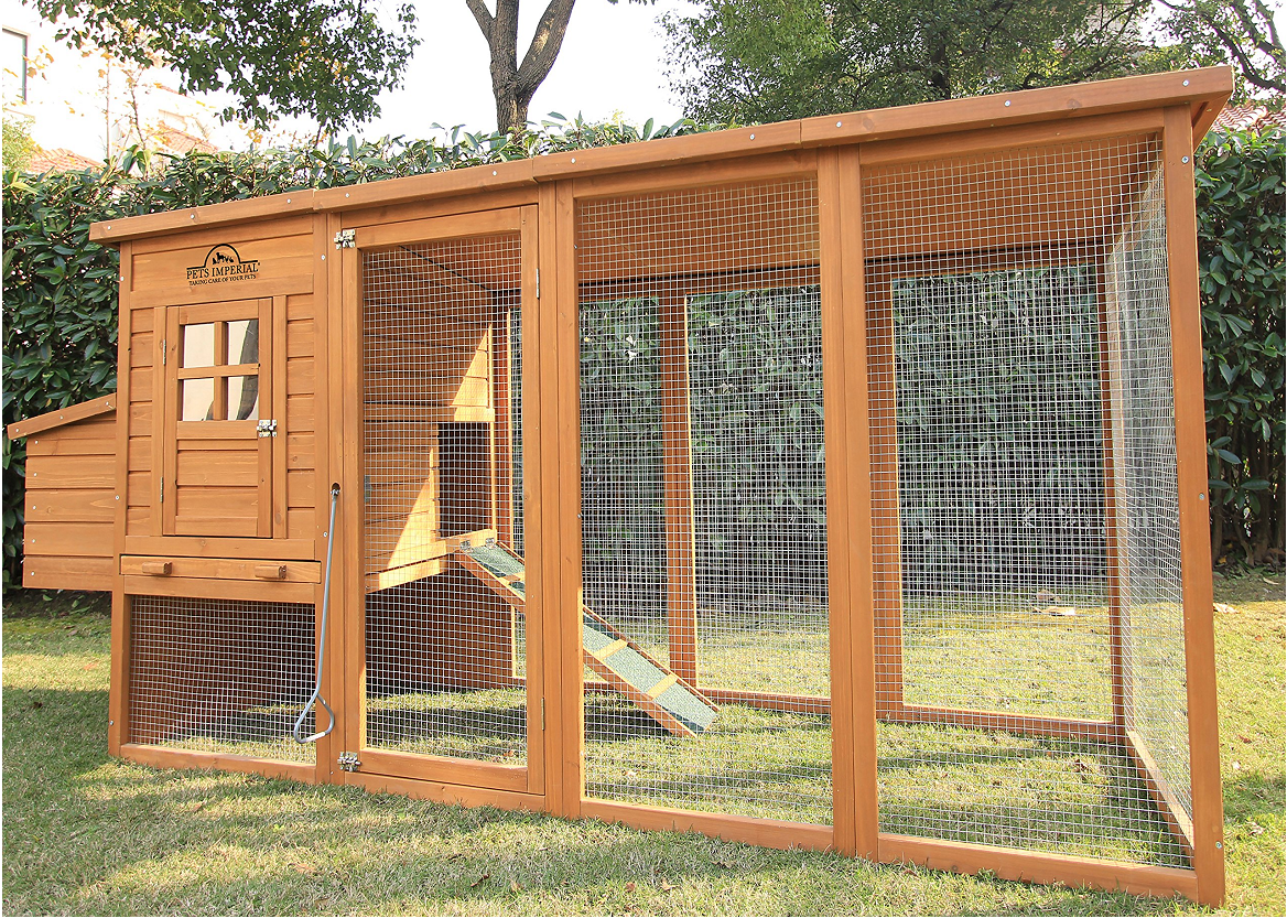 Arlington Chicken Coop with Extra Long Run 8ft2.5m & Ashpalt Roof