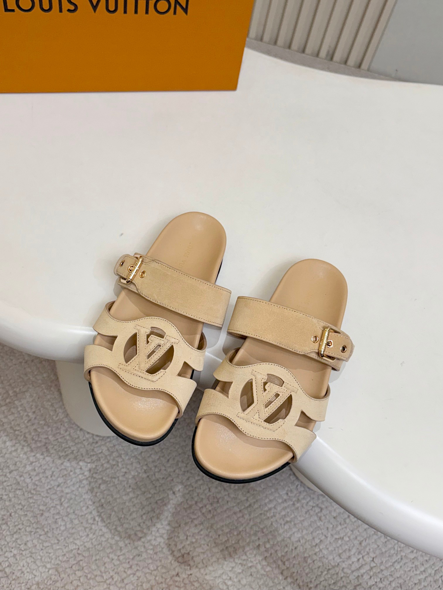 Louis Vuitton Isola Flat Mule Sandals