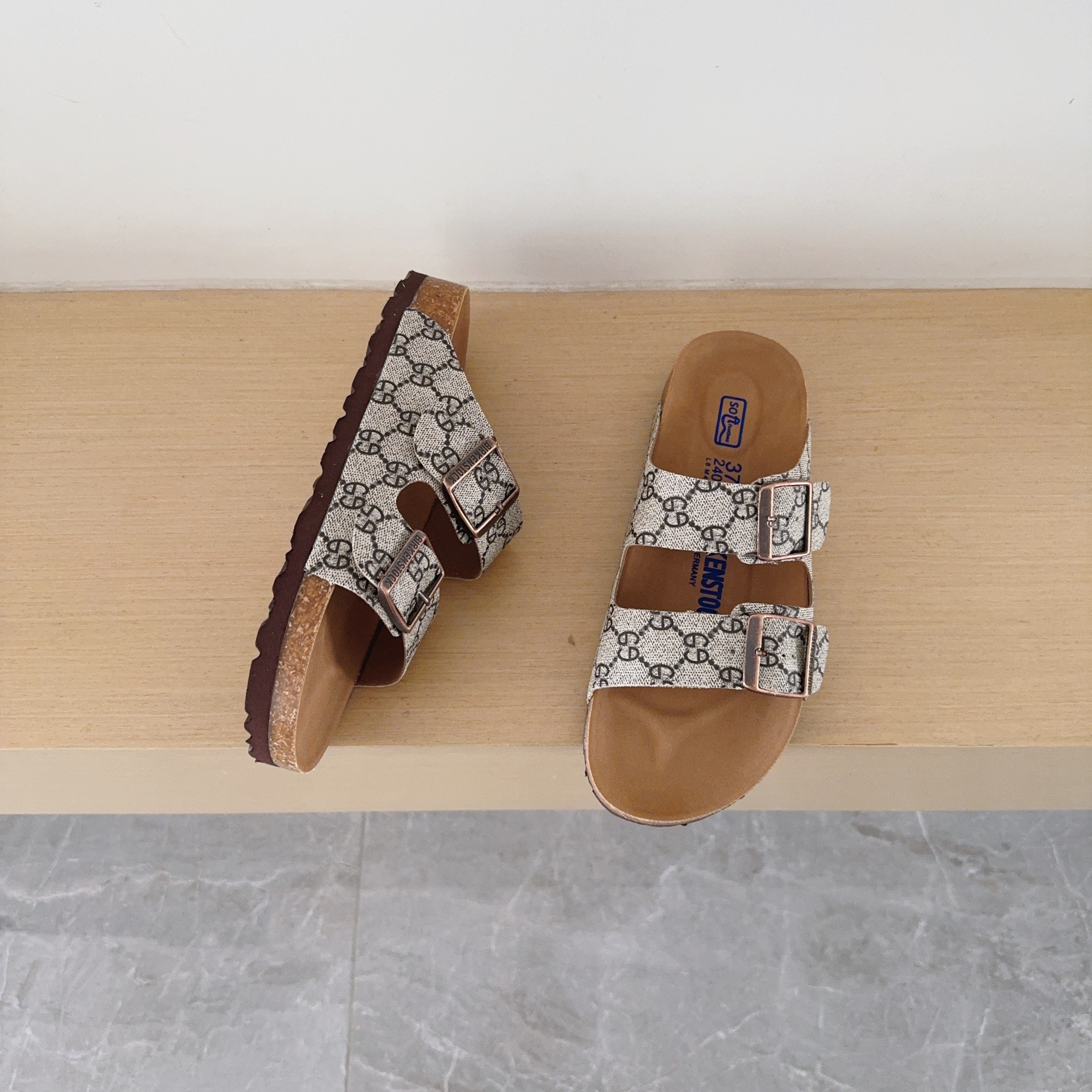 UGG Kids Birken-Style Two-Strap Sandals Collaboration Series Adult And Kids