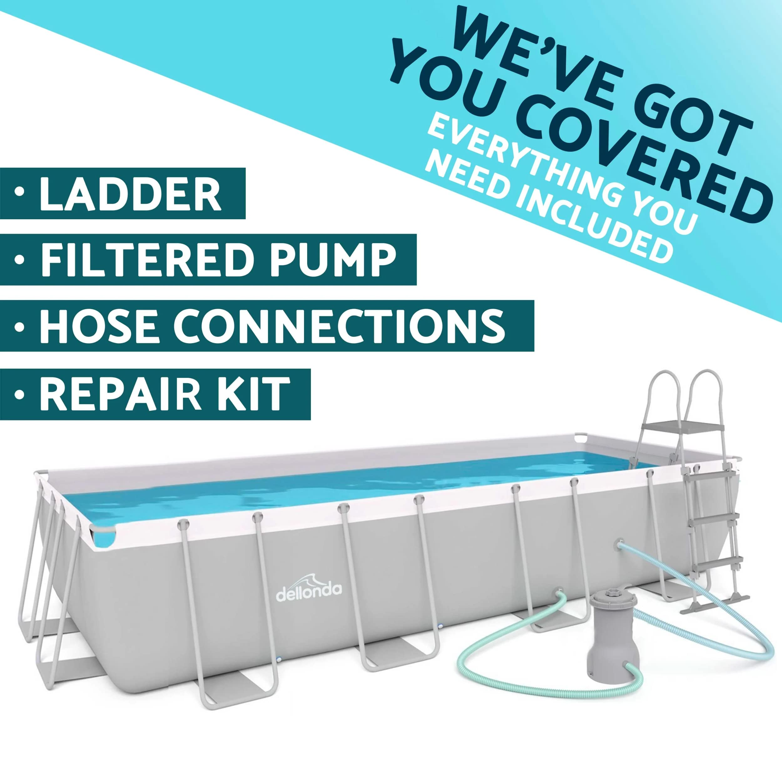 18ft Deluxe Steel Frame Swimming Pool
