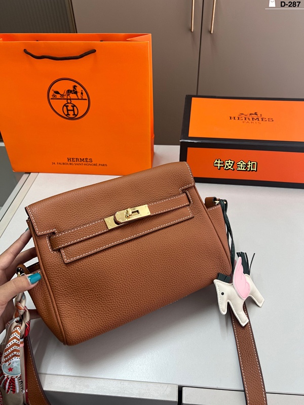 Hermes Kelly Messenger 25 Brown