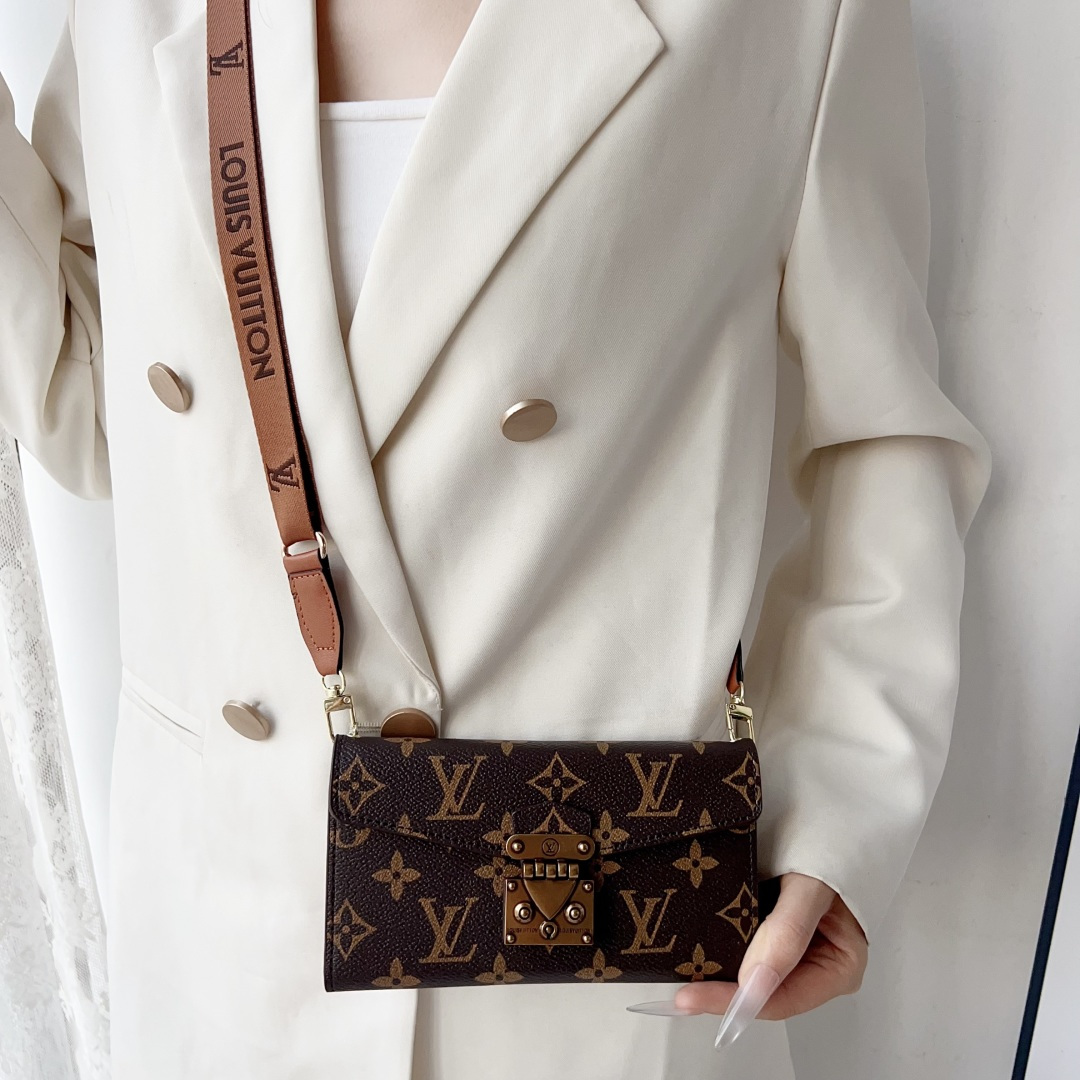 Louis Vuitton & Gucci Luxury Monogram Wallet Crossbody Phone Purse Case