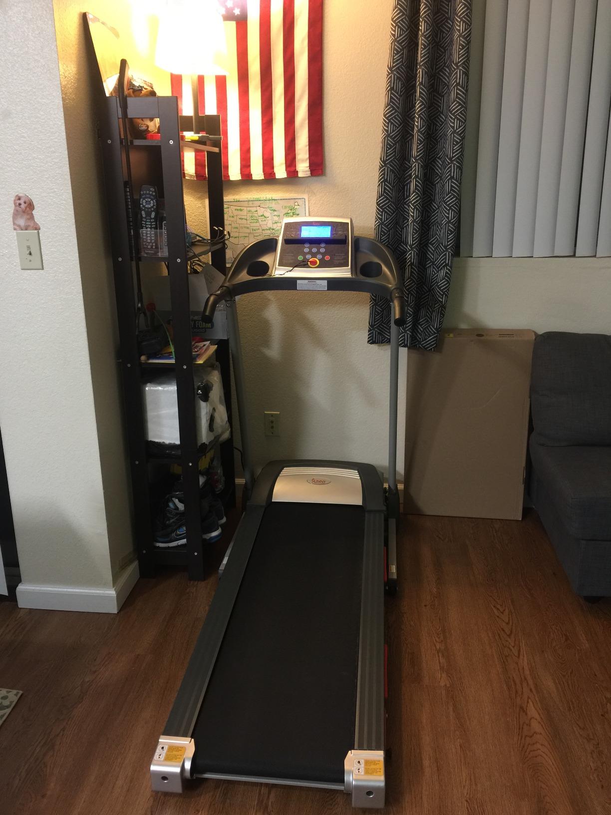 Folding Incline Treadmill with Optional Exclusive SunnyFit App