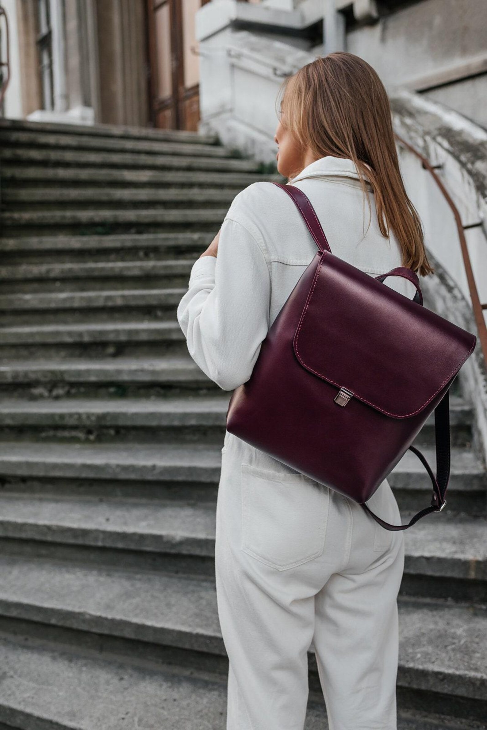 The Structured Leather Backpack