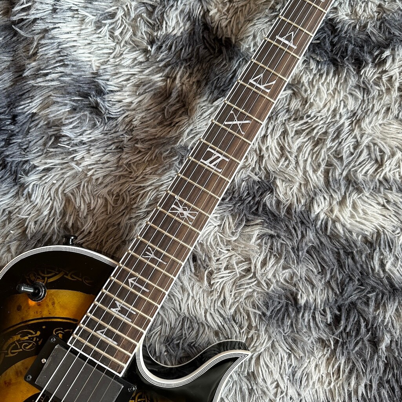 Zakk Wylde Series Electric Guitar Yellow Totem Pattern 6 Strings