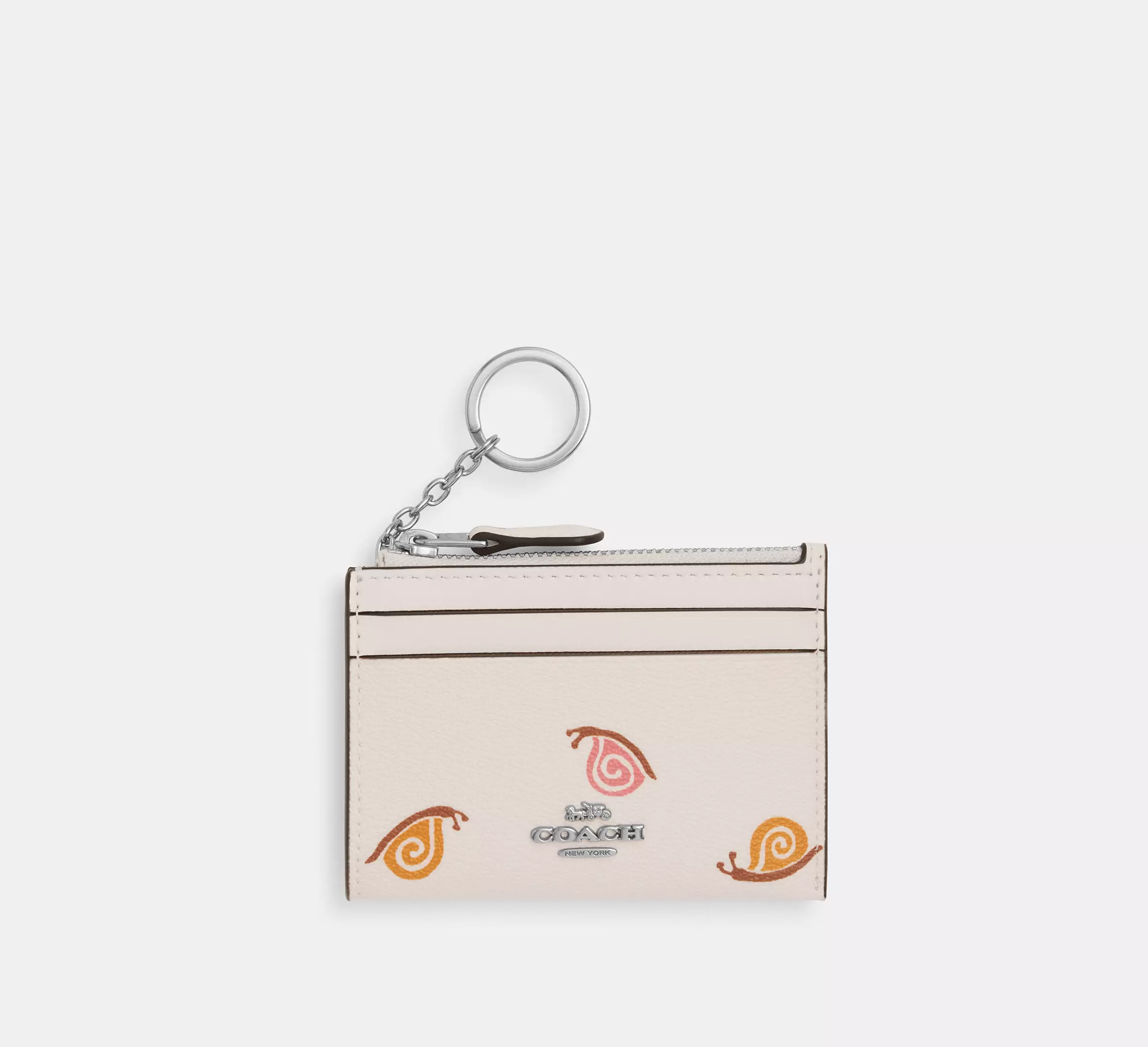 Mini Skinny Id Case With Snail Print
