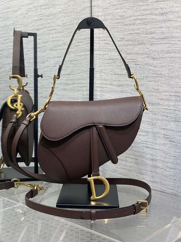 Dior Saddle Bag Medium Burgundy