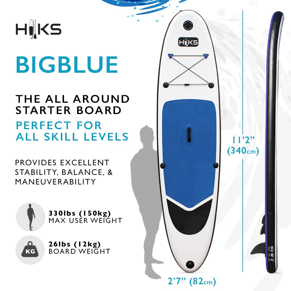 SUP Inflatable Stand Up Paddle Board Set Inc Paddle