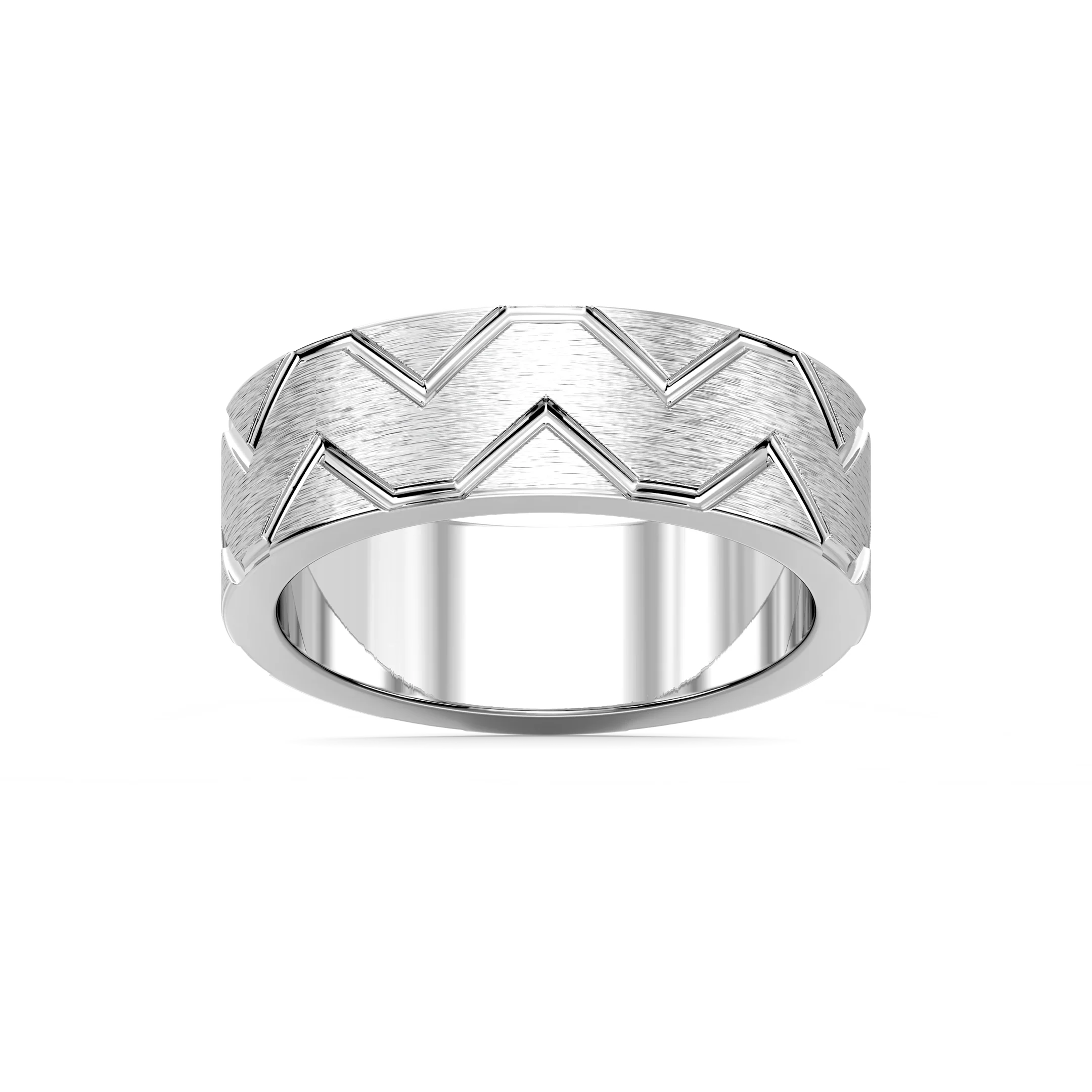 Storm 7.00mm Geometric Grooves Plain Metal Band