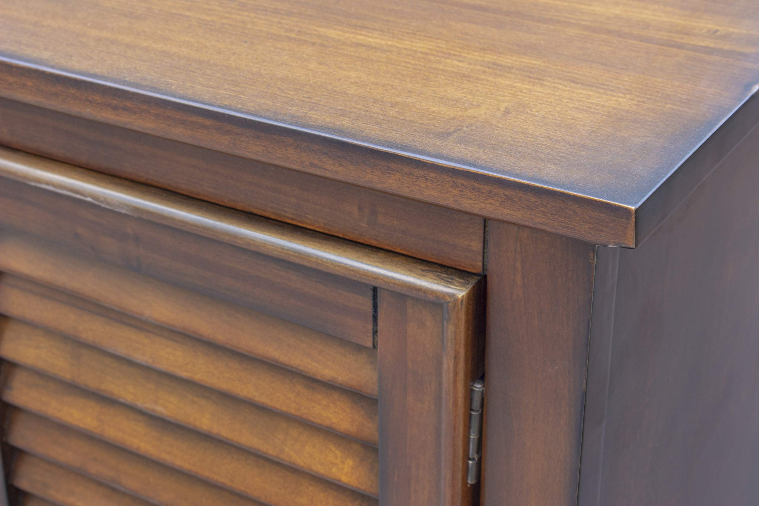 Bahama Shutter Wood Armoire