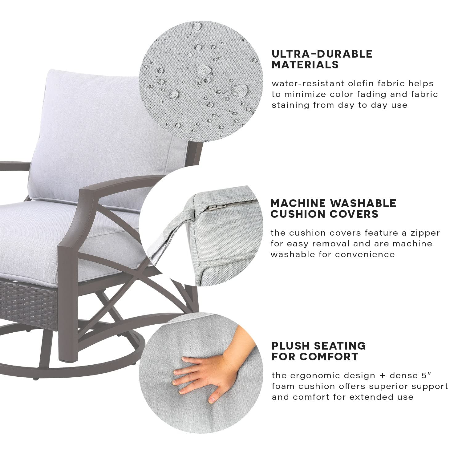 Kinger Home Propane Brazier Table 5-Piece Set