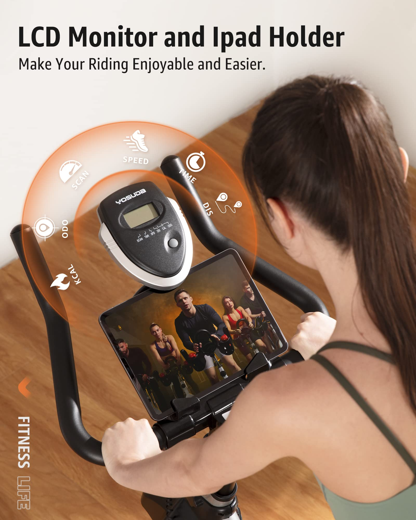 Indoor Cycling Bike Stationary Bike - Cycle Bike with Ipad Mount
