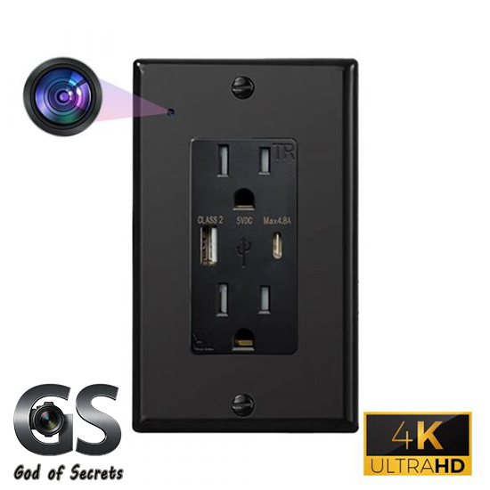 Secret God—4K Ultra HD WiFi Streaming Babysitter Camera, Hardwired Connection