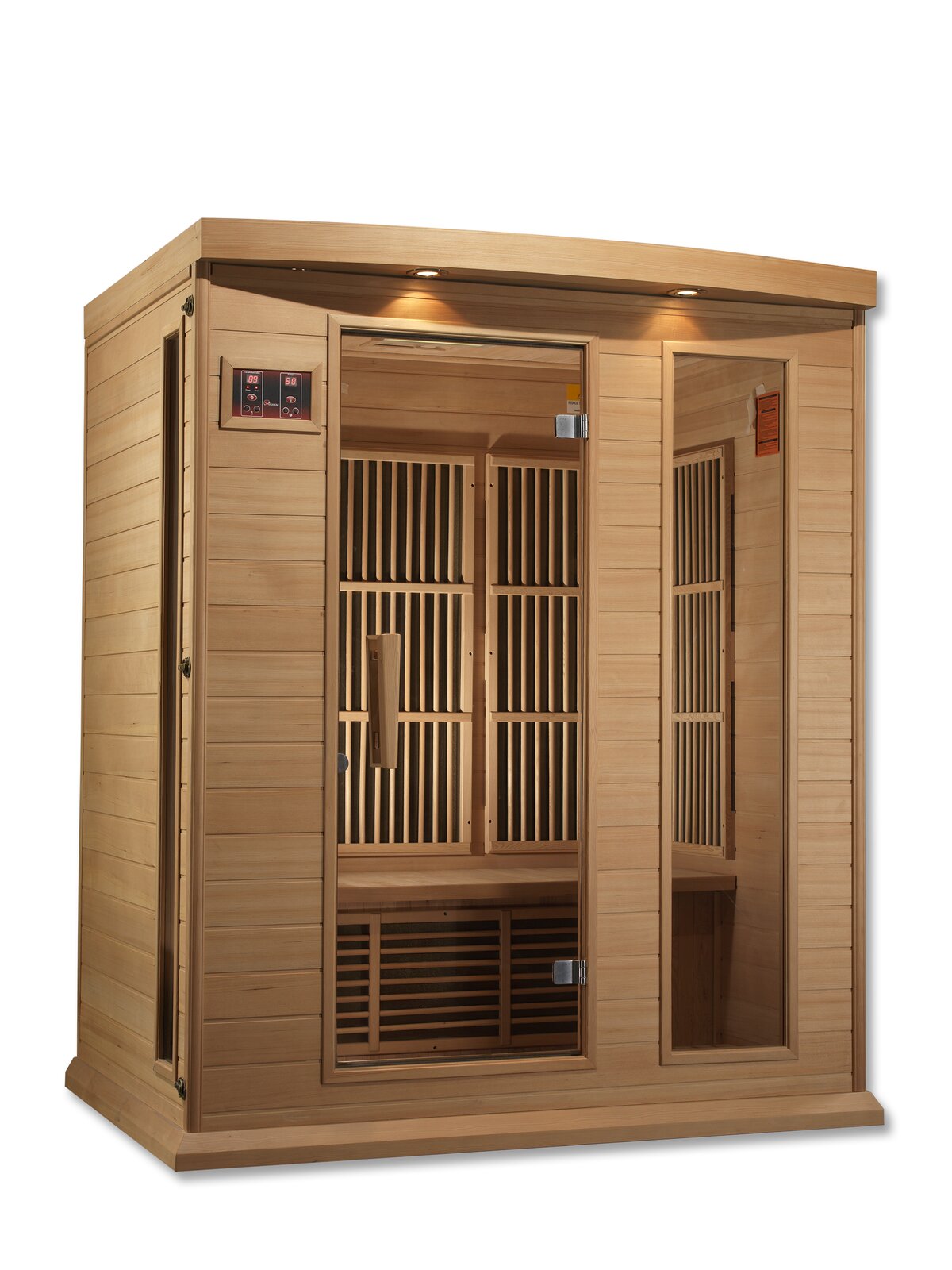 Dynamic Infrared 3 - Person Indoor FAR Infrared Sauna in Hemlock