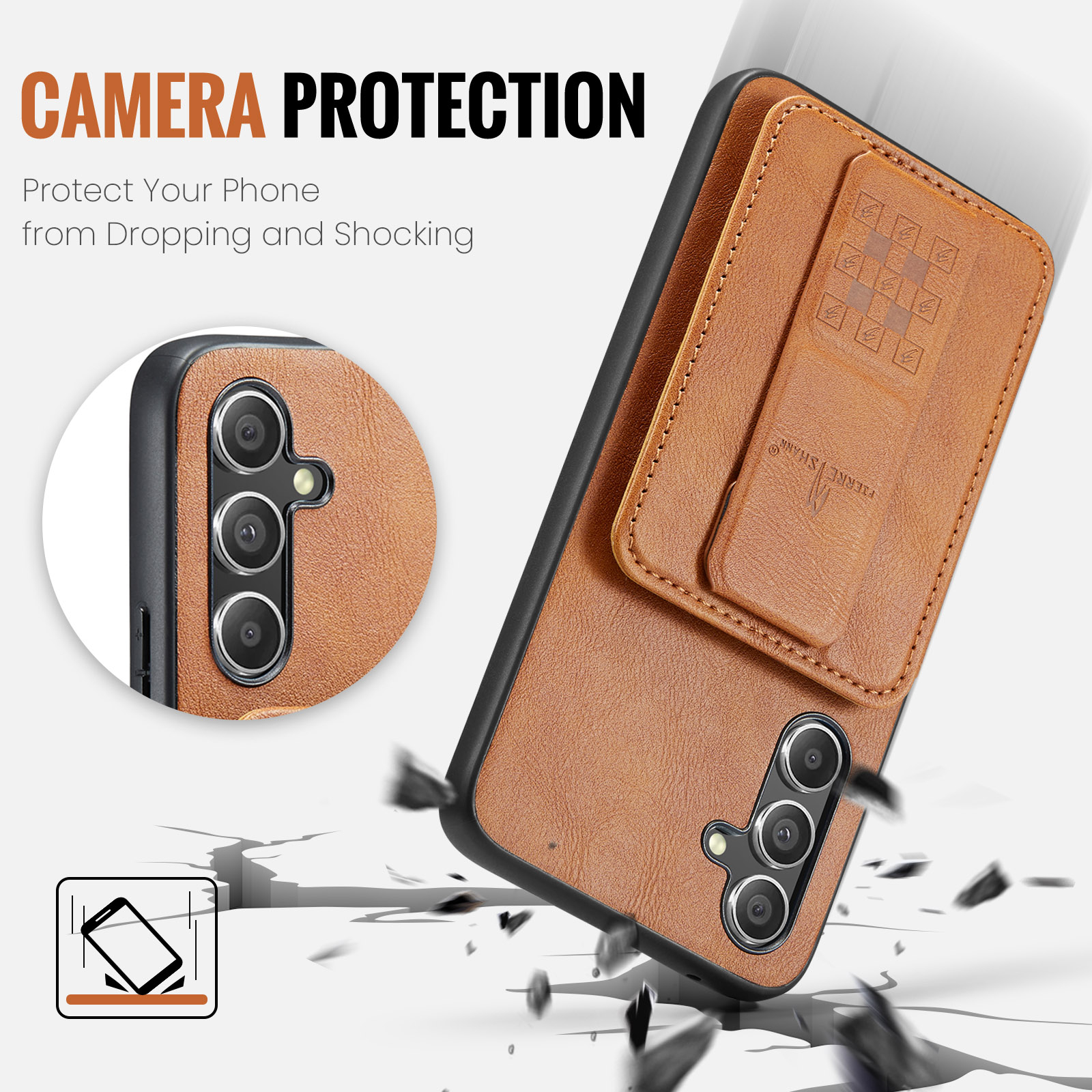 Galaxy A57 Protective Case Card Slot - back view