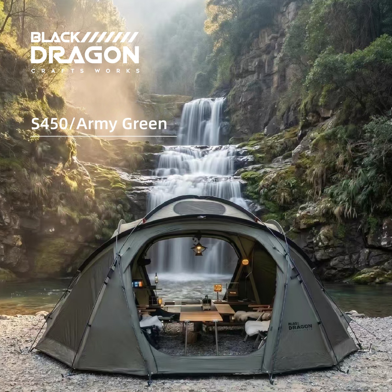 BLACK DRAGON S450 Standard Edition Tent Spherical Dome, Large Space, Windproof and Rainproof