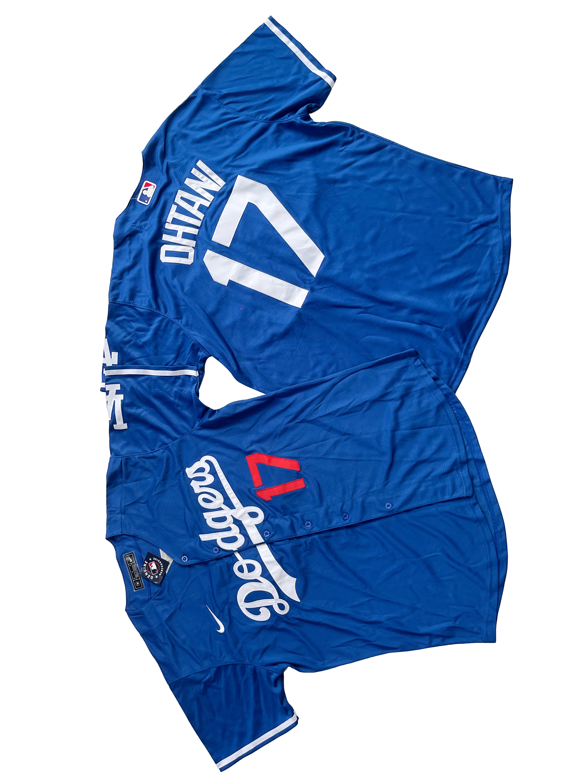Los Angeles Dodgers Jersey Blue red letter Fan Version NO.17 OHTANI