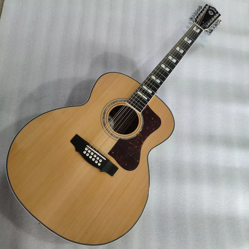 Factory Custom 12 String Acoustic Electric Professional Jumbo Guitar F512 Guild