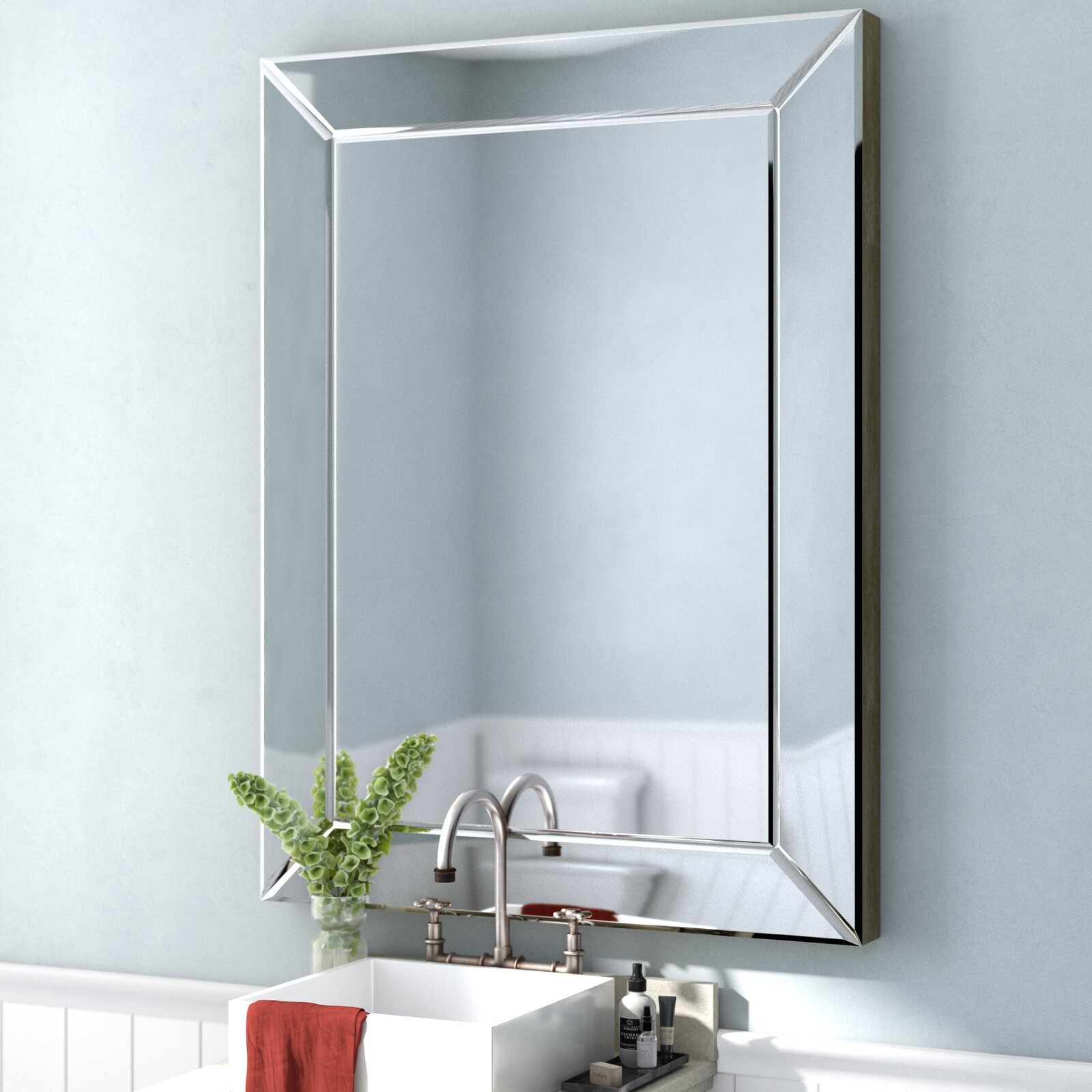 Oren Rectangle Glass Wall Mirror