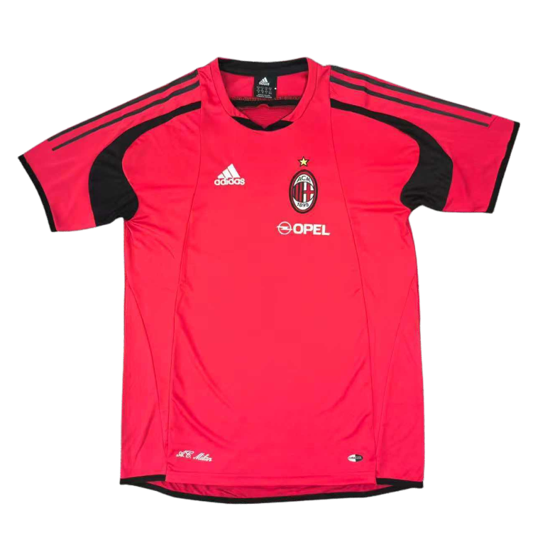2004/05 AC Milan Retro Short Sleeves Training Jersey - Red