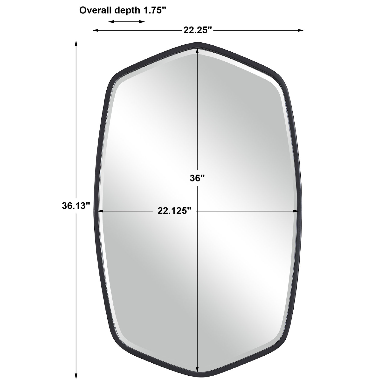 Luco Irregular Metal Wall Mirror