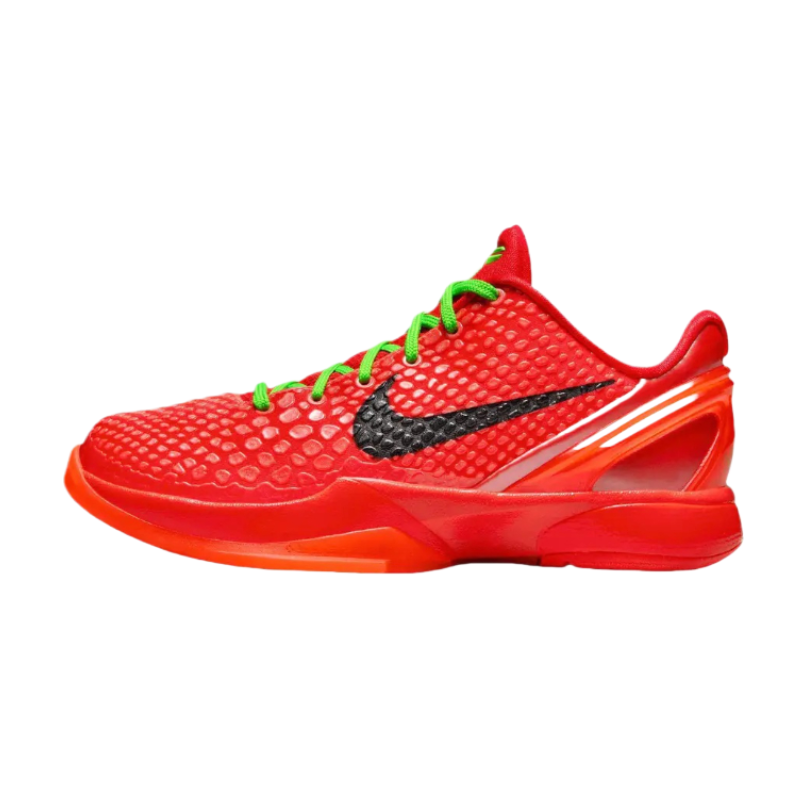 Nike Zoom Kobe 6 Protro Reverse Grinch Crimson Black Sneakers For Men
