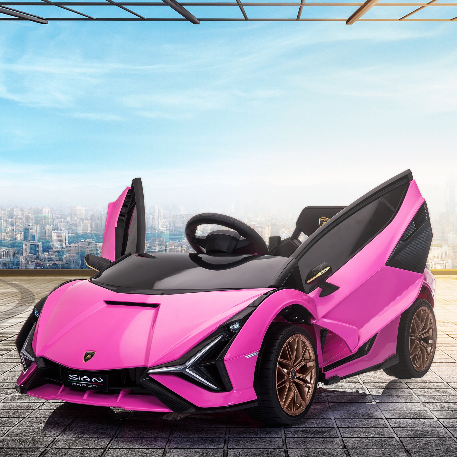 Lamborghini Sian Ride On Car 12V Kids Electric Motorized