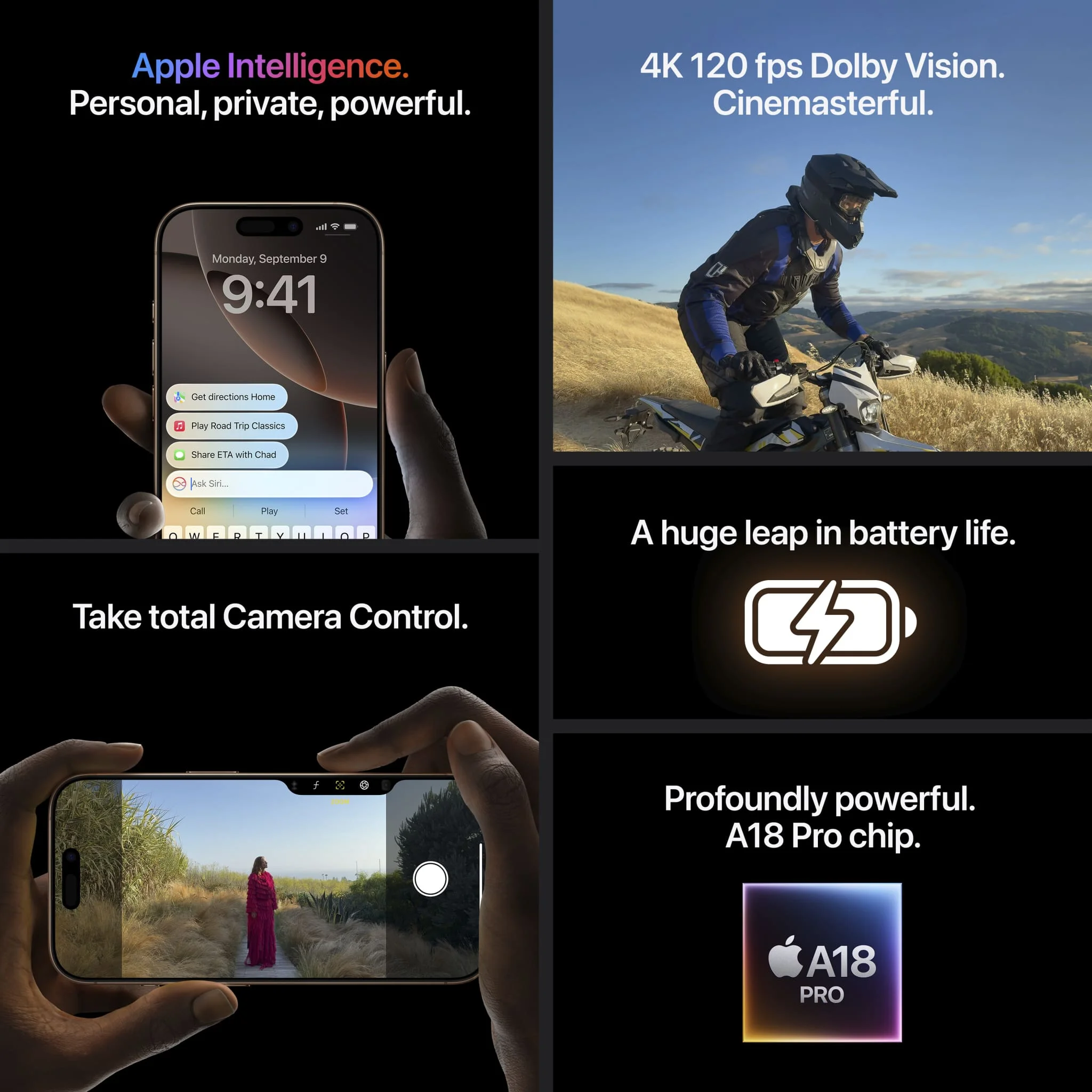 Apple iPhone 16 Pro Max 256GB Black Titanium. Apple Intelligence.