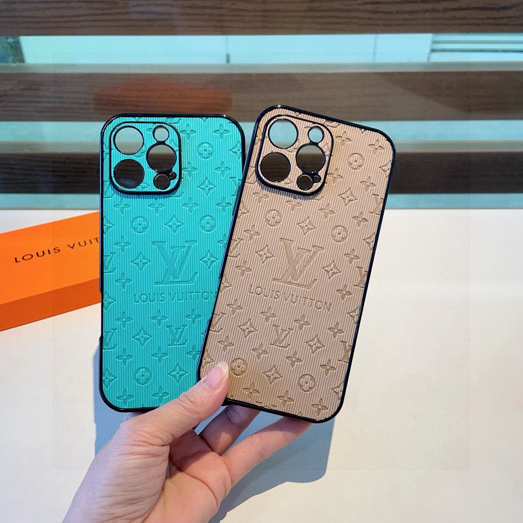 Louis Vuitton Embossed Monogram Vertical Stripe Luxury Phone Case