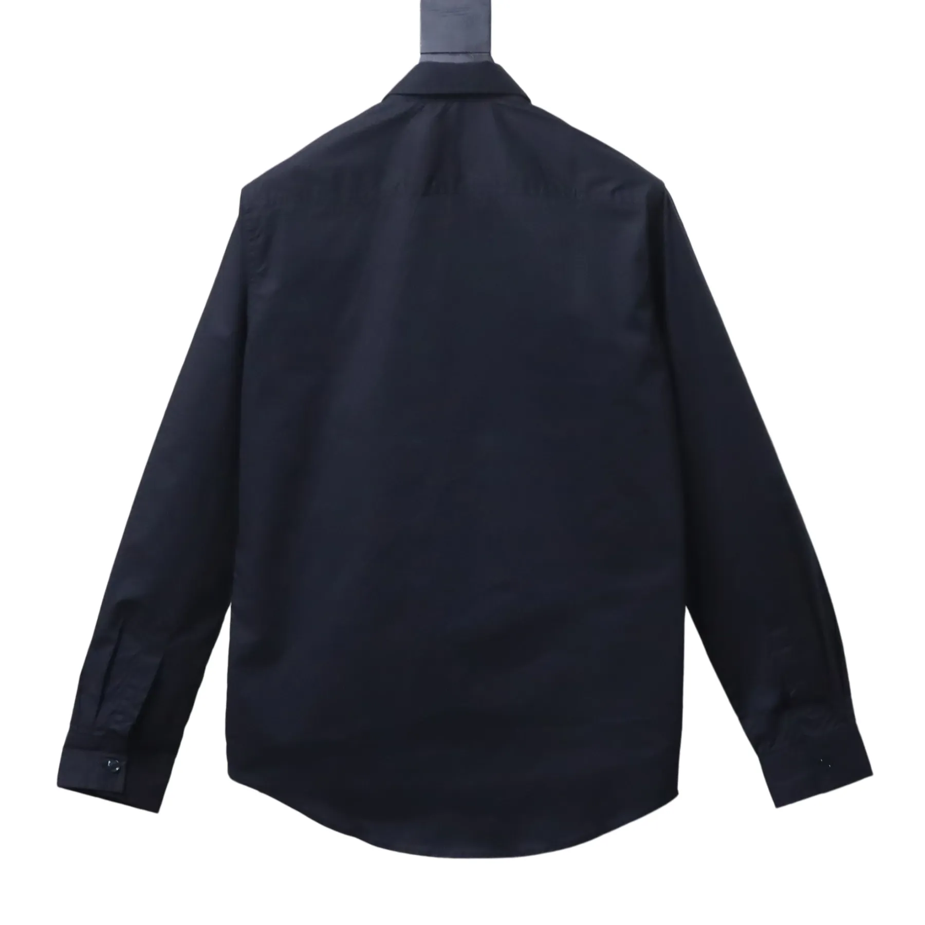 Burberry TB Logo Embroidered Cotton Shirt Black - ogsneaker