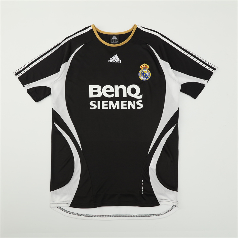 2006/07 Real Madrid Retro Short Sleeves Training Jersey - Black