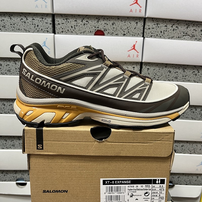 Salomon XT-6 Gray Brown Sneakers
