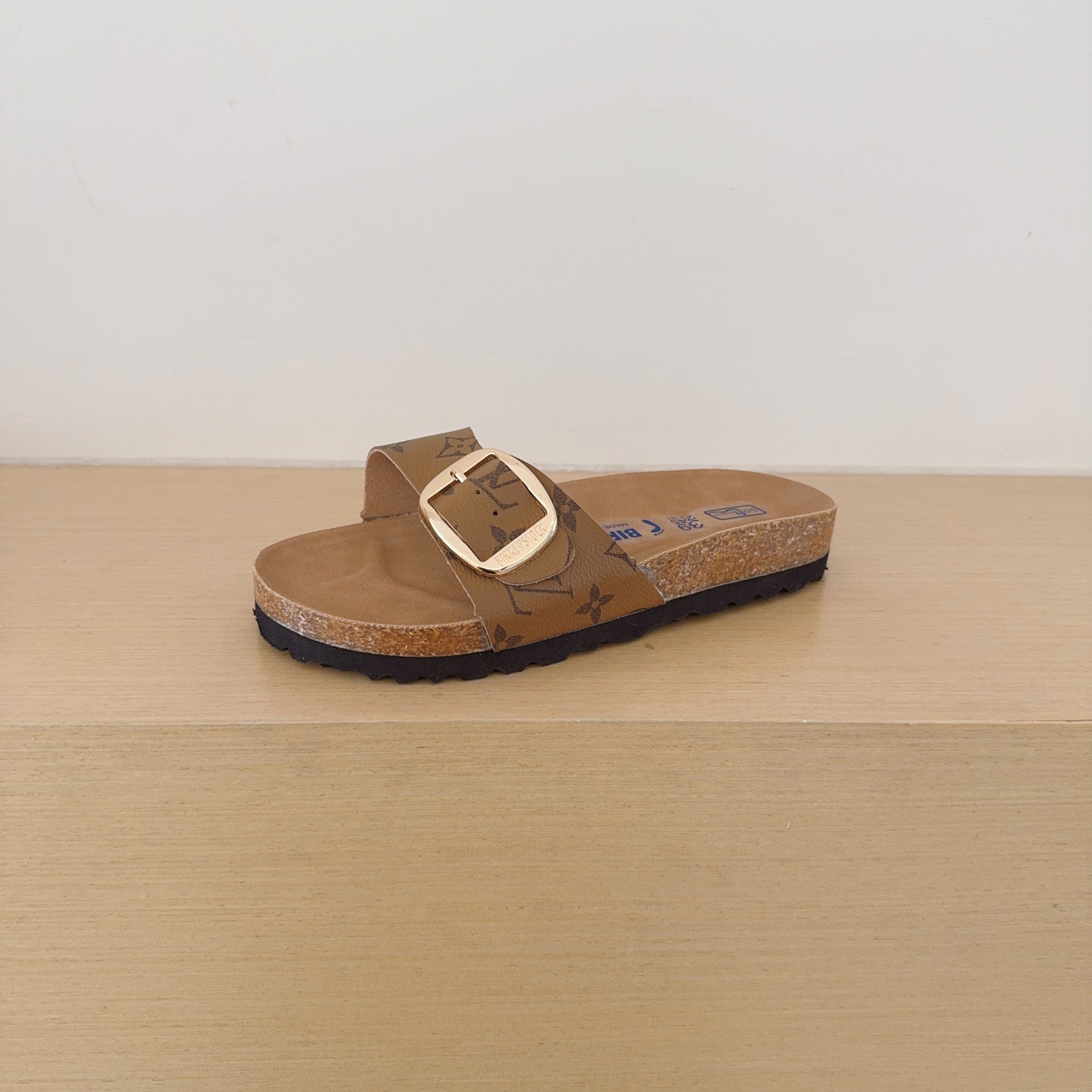 Birken-Style Big-Buckle Sandals